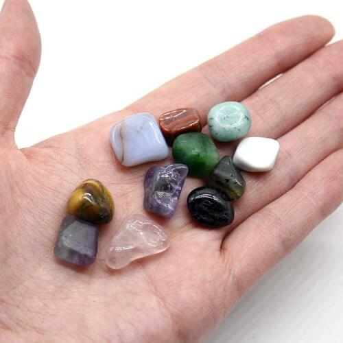 Wholesale 20pcs/lot Natural Semi-precious Energy Stones Irregular Chakra Healing Yoga Stone Marking