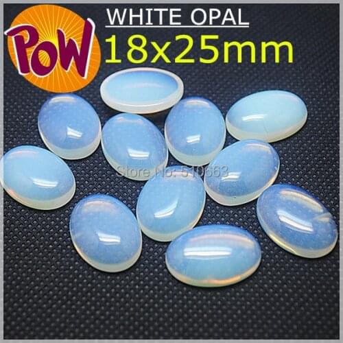 Wholesale 12pcs/Lot Nature opal bead cabochon moonstone fit for big pendant or rings adhesive surface decoration size 18x25mm