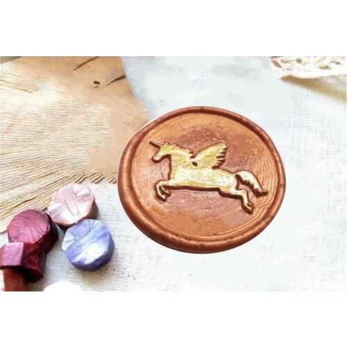 Unicorn wax seal stamp- wedding invitation seal-unicorn wax sealing kit-sealing wax stamp custom wax seals