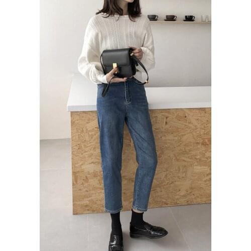 High waist boyfriend jeans for women mom jeans Femme Trousers Jeans Vintage Female Casual Jeans High Street Elegant Jeans