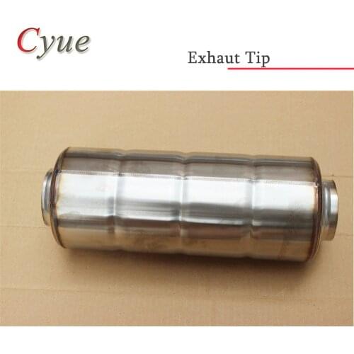 1PCS Universal Racing Car Stainless Steel Exhaust Tip Muffler Pipe ID:51mm/63mm/76mm L:300mm