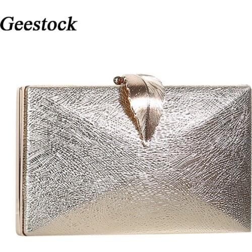 Geestock Evening Bags for Womens Wedding Clutch Bag Luxury Handbag Purse Ladies Party Purse For Bridal Shoulder Bag
