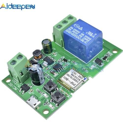 Wifi Switch Wireless Relay Module Smart Home Automation for Computer Access Self-Locking DC 5V/12V 24V 32V