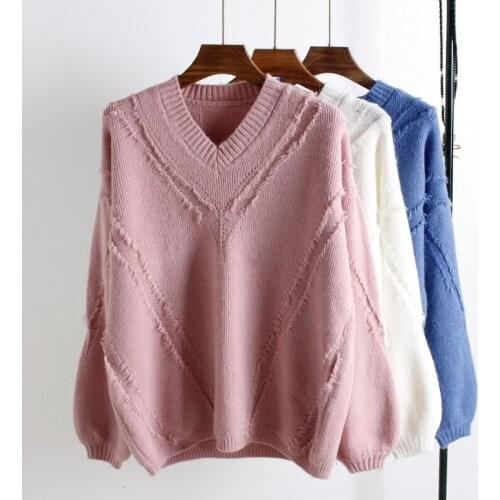 Women Sweaters 2020 Autumn Winter Lady Pullovers Korean Style Long Sleeve Casual Sweater Slim Solid Knitted