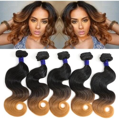 Live Beauty Synthetic Body Wave Hair Bundles 5 Bundles 240G Synthtic Ombre Hair Extension All In One Soft smooth hair weave