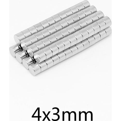100~1500pcs 4x3 mm Small Round Powerful Magnets 4mmx3mm Sheet Neodymium Magnet Disc 4x3mm Permanent NdFeB Strong Magnet 4*3 mm