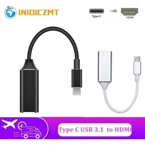 USB C to HDMI Adapter 4K 30Hz Cable Type C HDMI for MacBook Samsung Galaxy S10 Huawei Mate P20 Pro USB-C HDMI Adapter