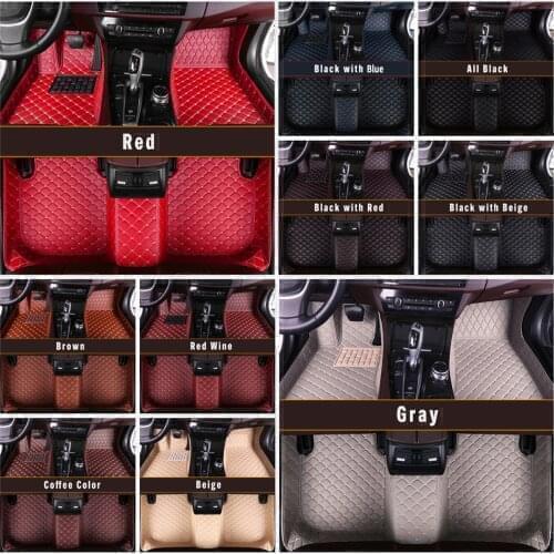 Car Floor Mats Custom Made Leather Auto FootPads Fit 98% Car Model For NISSAN Carpet Cover Automobile Interior Accessories