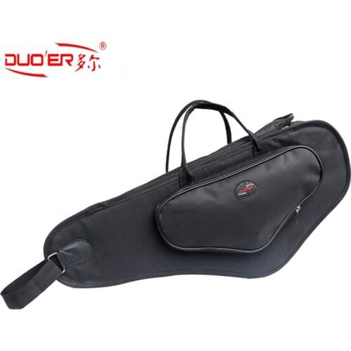 Duoer 600D Thicken Padded Saxophone Bag Alto Sax Case 15mm Foam Double Zipper with Adjustable Shoulder Strap