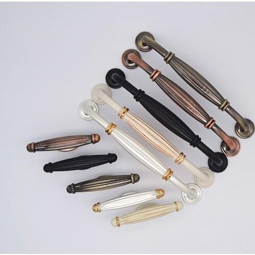 Black Zinc Alloy Handles for Furniture Cabinet Knobs and Handles Drawer Knobs Kitchen Handles Cabinet Pulls Cupboard Knobs