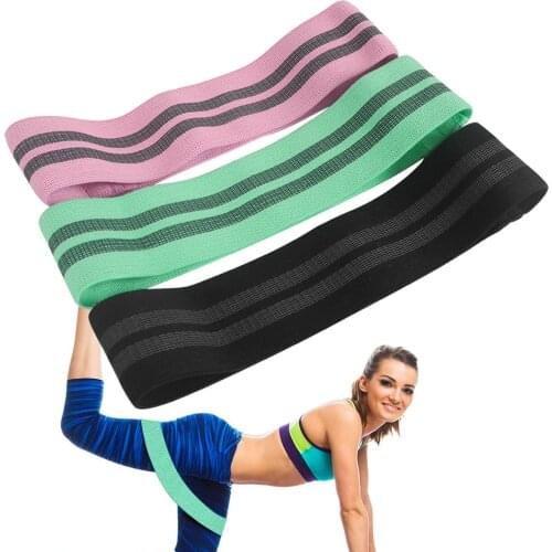 Yoga Elastic Band Pack Fitness Hip Ring Resistance Bands Fabric Hip Loop Healthy Hip Squat With Men and Women Antiskid Hip Ring