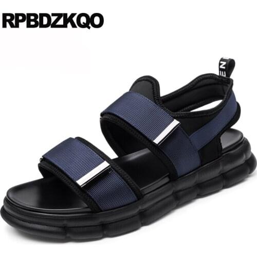 Italian beach native casual men gladiator sandals summer famous brand nice open toe genuine leather shoes fashion runway flat