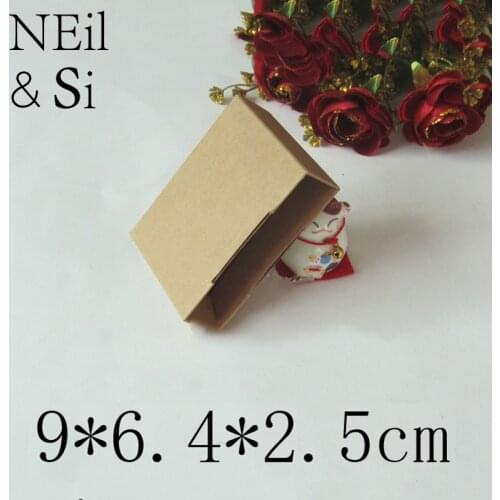 Kraft Paper Box for Handmade Soap Gift Craft Business Name Card Packaging Boxes Open Mouth Custom Free Shipping