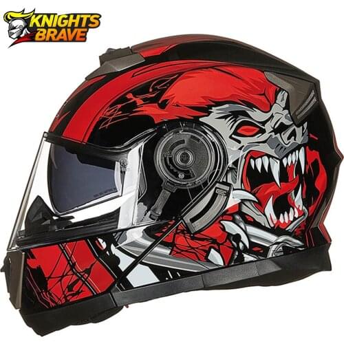 Motorcycle Helmet Flip Up Casco Moto Men Dual Lens Motocross Helmet Full Face Motorcycle Helmets Capacete Casque Moto Helmet