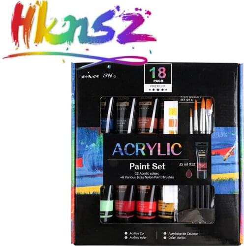 35ml acrylic pigment set 48-color plastic hose art supplies