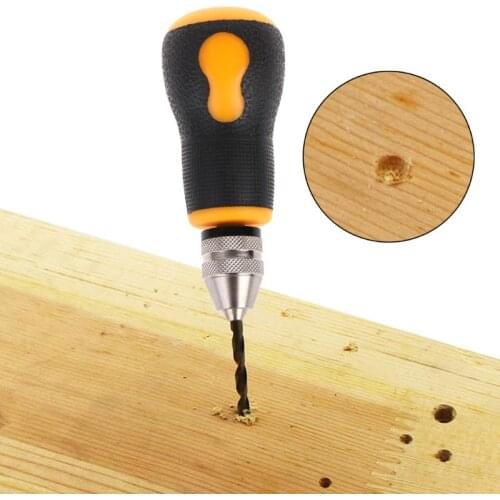 0.5-3.2mm Mini Manual Hand Drill Chuck Drill Bit Jewelry Woodworking Tool Craft DIY