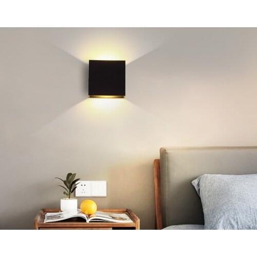 Dimmable Wall Light 6W 12W LED Wall Lamp Simple Indoor Stairs Passage Bedroom Living Room Fast Shipping