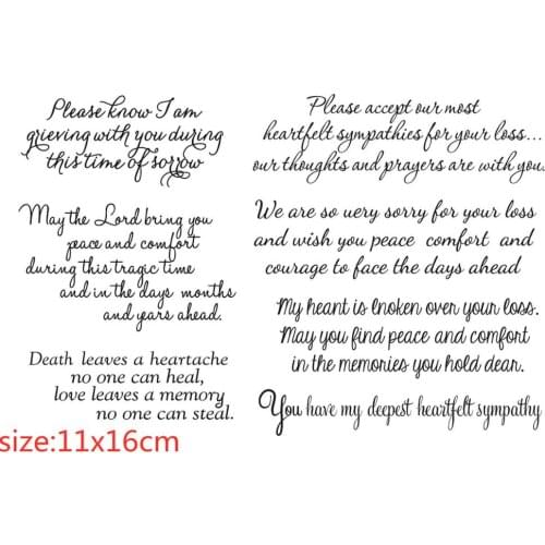 Letters Phrase Transparent Clear Pattern Stamps For DIY Scrapbooking/Card Making/Kids Christmas Fun Decoration Suppliestampons