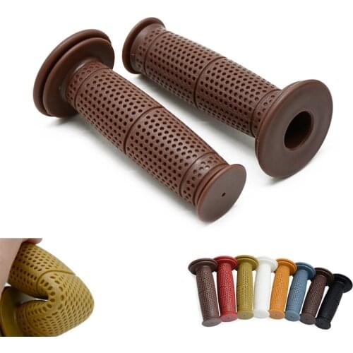 7/8" Motorcycle Rubber Hand Grip Bar Handlebar Grips Handle Bar For Triumph Street Scrambler Vespa GTS 300 Piaggio Moto Guzzi