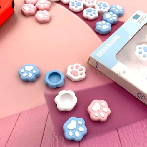 Cat Paw Silicone Analog Thumb Stick Grips Caps for Nintend Switch/LITE NS JoyCon Controller Sticks Cap for Joy Con Cover