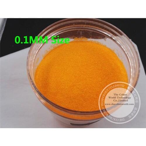 TCF504 Neon Orange Colors 0.1mm size solvent resistant glitter for nail Art nail Polish or other DIY decoration