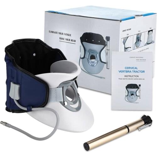 Neck Cervical Traction Device Adjustable Inflatable Cervical Spine Massager Household Neck Correction Traction Apparatus Kit