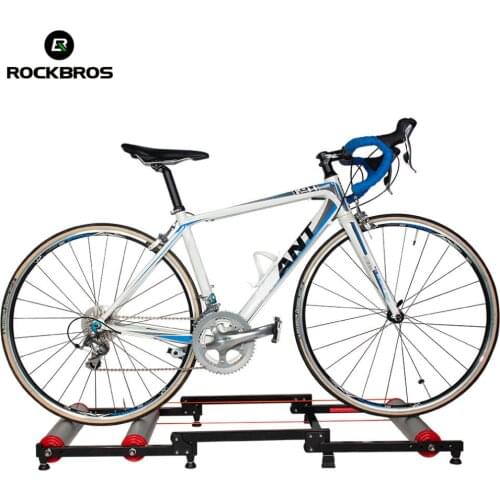 ROCKBROS Bicycle Trainer Roller Cycling Training Tool Bike Exercise Fitness Station Bike Trainer Tool Station 3 Stage Folding