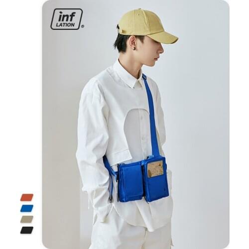 INFLATION Design PVC Unisex Messenger Shoulder Bag Streetwear Outdoor Detachable Men Women Transparent Crossbody Bag 227AI2019