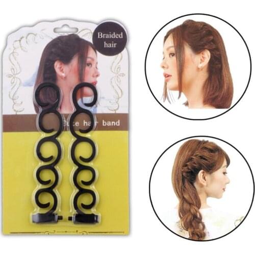 Women Fashion Flower Magic Hair Clip Bride Stylist Queue Twist Plait Hair Braid DIY Hairstyle Styling Hair Accessory