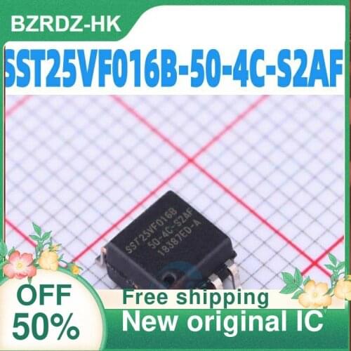 2-10PCS/lot SST25VF016B-50-4C-S2AF SST25VF016B SOP8 16MB 50MHZ New original IC