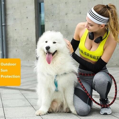1 Pair Sun Arm Sleeve Running Bicycle Cycling Cuff Sun Protection Cuff Cover Protective Anti-sweat Arm Warmers