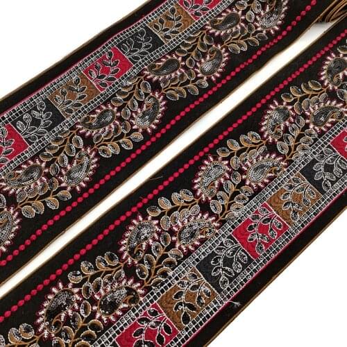 1 Yards Ribbon Sequins Lace Fabric DIY Decorative Ribbon Sewing Clothing Handmade