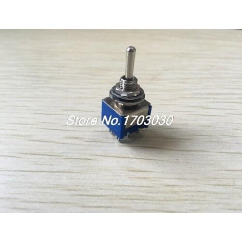 10 Pcs AC 125V 6A Amps ON/OFF/ON 3 Position 6 Terminals DPDT Toggle Switch