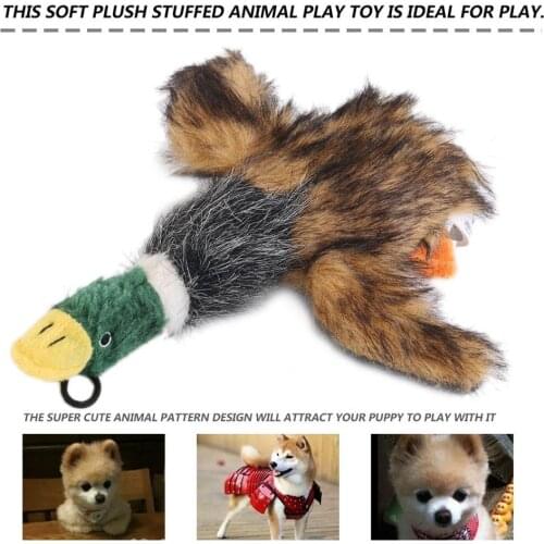2020 Classic Dog Toys Stuffed Squeaking Duck Dog Toy Plush Puppy Honking Duck for Dogs pet chew squeaker squeaky toy