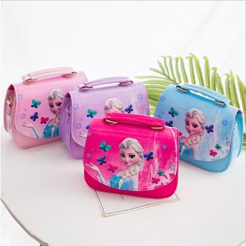 2021 Princess Childrens Shoulder Bag Girls Messenger Bag New Frozen Elsa Anna Girl Baby Shoulder Bag Frozen Handbags