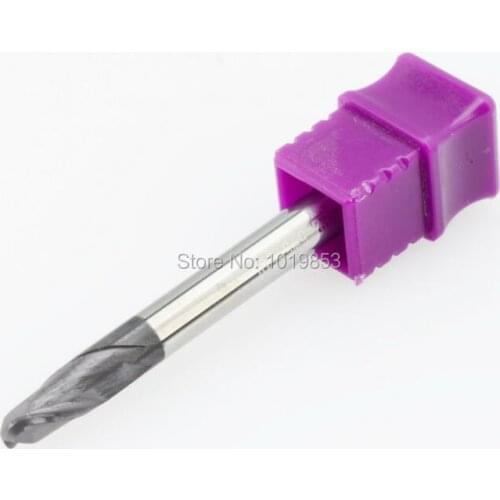 4pcs CGS-460 R2.5X5X50L HRC55 SOLID tungsten carbide end mill for stainless steel