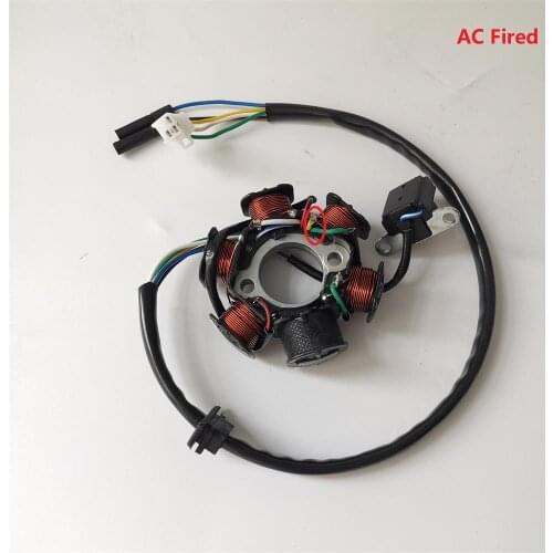 6 pole ( 6 Coil ) 5 wire AC fired magneto stator for Scooter Moped ATV QUAD GY6 125 GY6 150 152QMI 1P52QMI 157QMJ 1P57QMJ