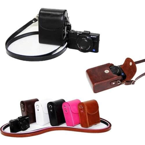 PU Leather Camera Case Bag Cover For Canon G9X G7X G7X Mark II G7X II G7X III SX730 SX700 S90 SX260 SX240 SX275 S90 S120 S110