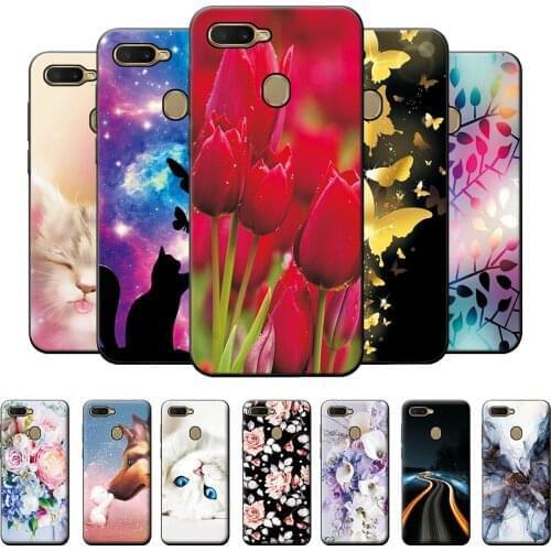 Case For OPPO A7 Case For OPPO A5S AX5S Cartoon Protective Case OPPO A7N AX7 Case Bumper Soft TPU Silicone Back Cover A5S 6.2"