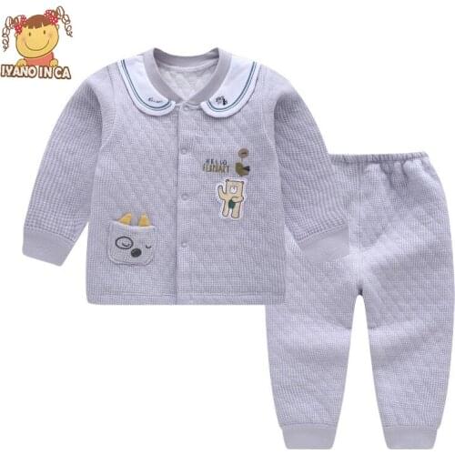 2pcs/set 2020 Baby clothes set outfit newborn winter infant clothing long sleeve bodysuit babies fashion 18M-2T