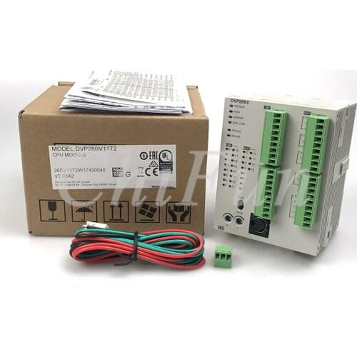 Freeshipping Original Delta DVP28SV11T2 / DVP28SV11R2 DC24V PLC Programming controller 16DI 12DO