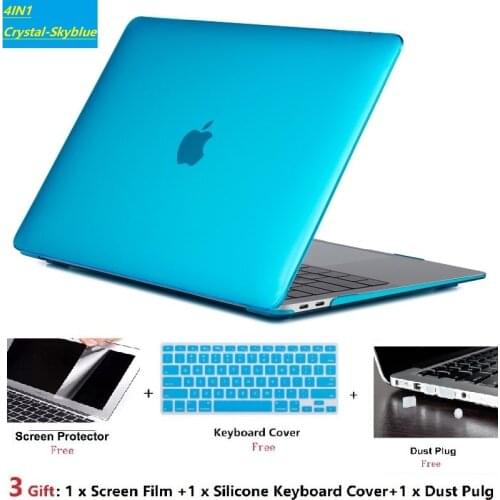 4 in 1 set free gift For Macbook Air 13 2020 A1932 Matte Crystal Case For Macbook Air Pro Retina 11 12 13 15 16 inch 2019 A2141