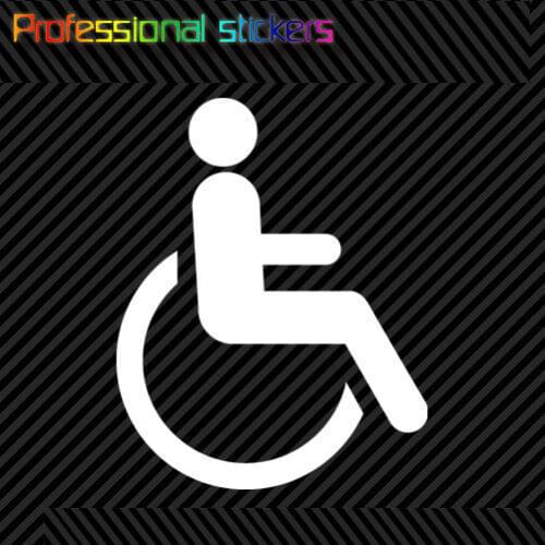 Handicap Sticker Die Cut Decal Self Adhesive Vinyl Wheelchair Accessible for Car,RV,Motorcycle,Laptops,office Supplies