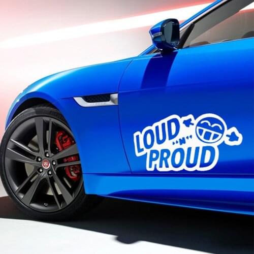 EmpireYing 3 Sizes 8 Colors Naughty Cute Funny Slogan Loud N Proud Cool Personality Car Sticker JDM Wall Truck SUV Vinyl Decals