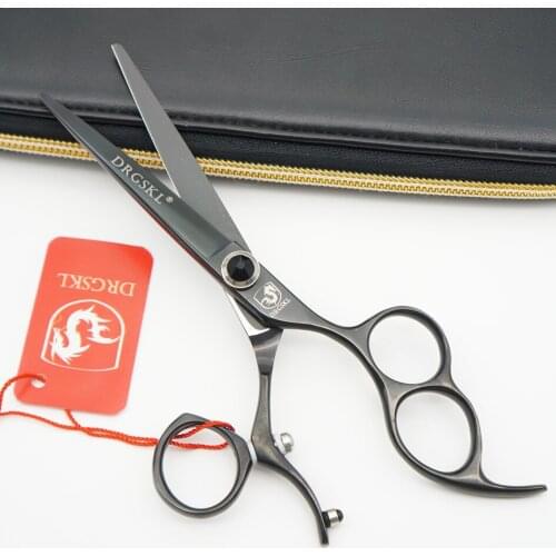 DRGSKL double Finger ring flying hair scissors, 5.5/ 6.0 Inch professional hair fly scissors barber hairdressing scissors shears