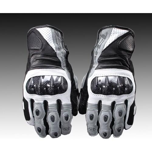 SSPEC high quality leather motorcycle gloves Motocross Gloves Touch Screen motorcycle gloves carbon ptotective racing gloves