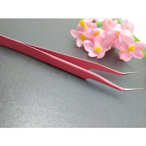 Seeashine 2 Pieces Eyelash Vetus Tweezers Eyebrow Tweezer Stainless Steel for Lashes Extension Tools Free Shipping