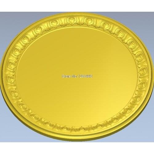 The framework of the circular 3d model design exclusive oval frame relief for cnc machine in STL file format Frame_48