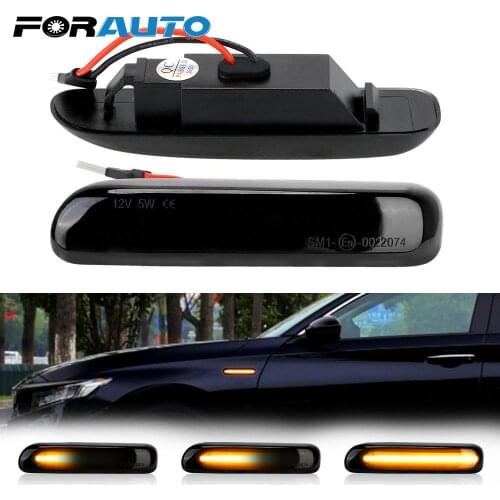 Dynamic Turn Signal LED Side Marker Lamp Flashing Indicator Fit for BMW E46 3 Series Limo Coupe Cabriolet Touring 2Pcs/set