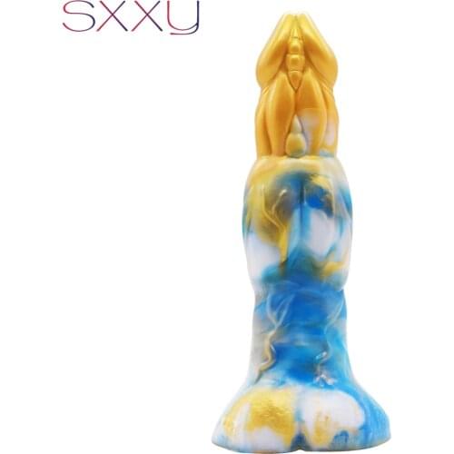 SXXY Hakutaku Anal Sex Toys for Adults 18 Silicone Butt Plug Golen Buttplug Intimate Erotic Products Fantasy Dildo Anus Massage